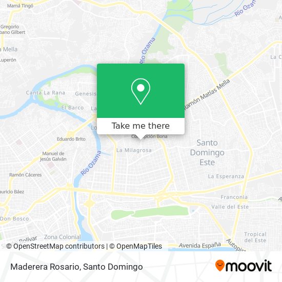 Maderera Rosario map
