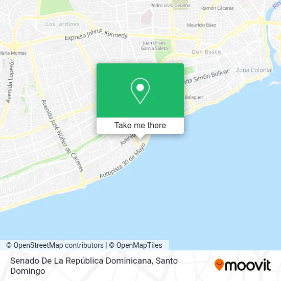 Senado De La República Dominicana map