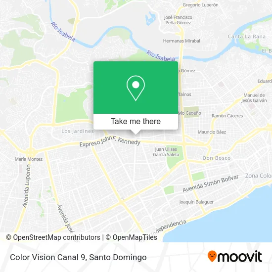 Color Vision Canal 9 map
