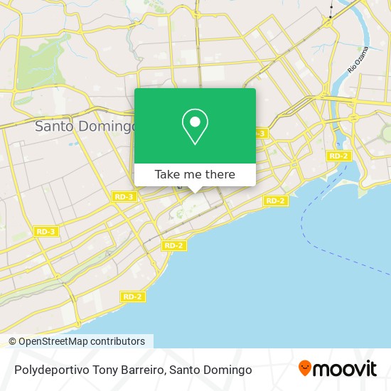 Polydeportivo Tony Barreiro map