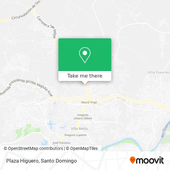 Plaza Higuero map