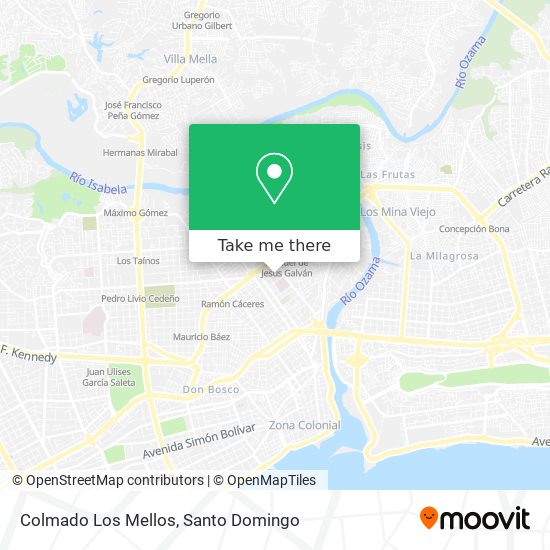 Mapa de Colmado Los Mellos