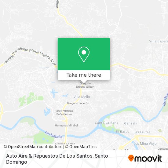 Mapa de Auto Aire & Repuestos De Los Santos