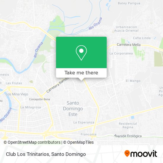 Club Los Trinitarios map