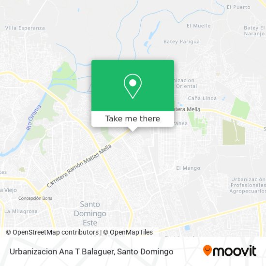 Urbanizacion Ana T Balaguer map