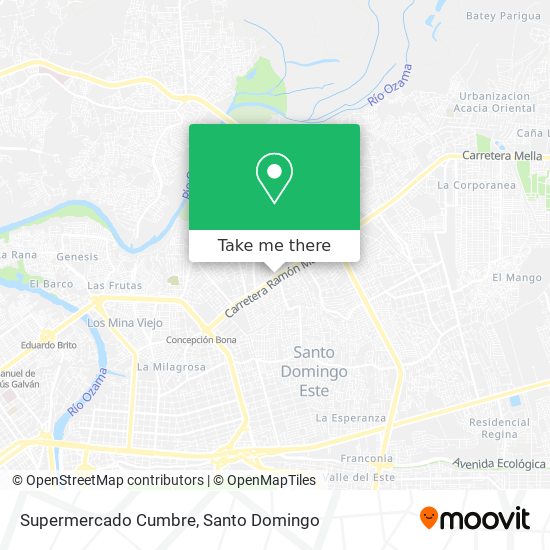 Mapa de Supermercado Cumbre