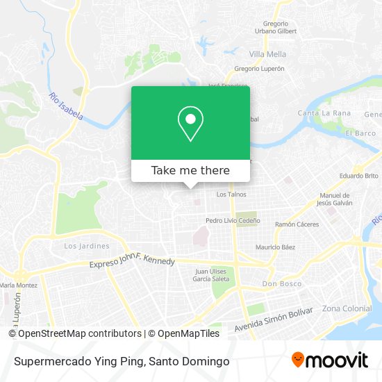 Supermercado Ying Ping map