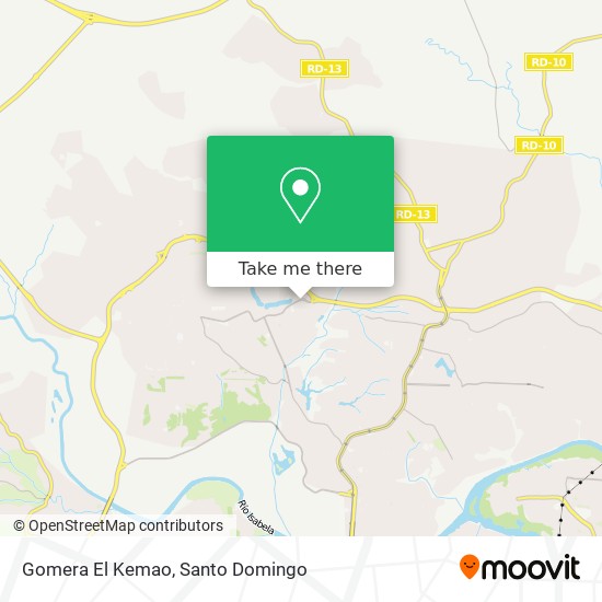 Gomera El Kemao map