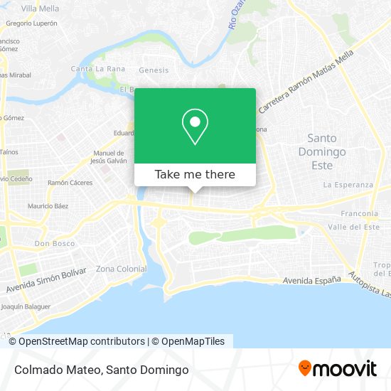 Colmado Mateo map