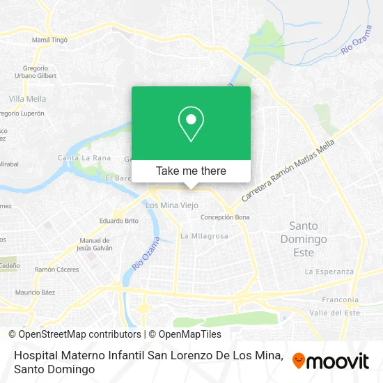 Hospital Materno Infantil San Lorenzo De Los Mina map