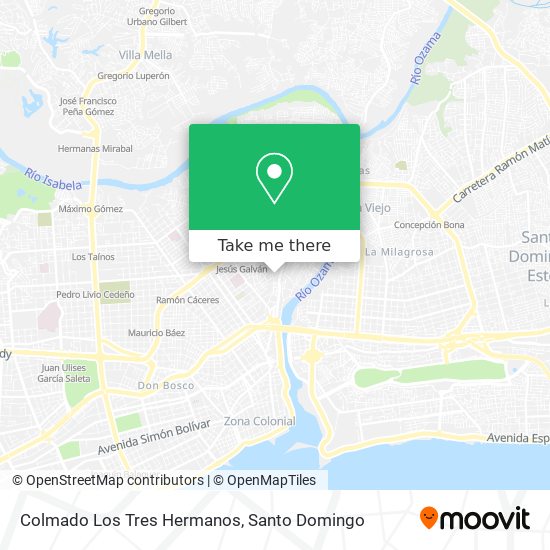 Colmado Los Tres Hermanos map