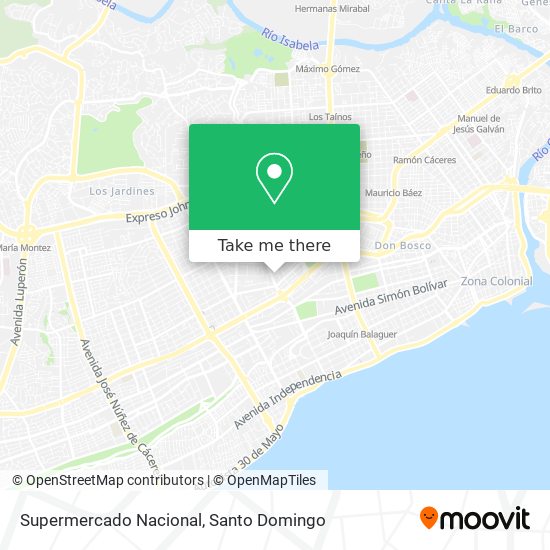Supermercado Nacional map