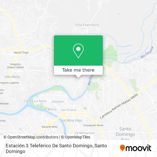 Estación 3 Teleférico De Santo Domingo map