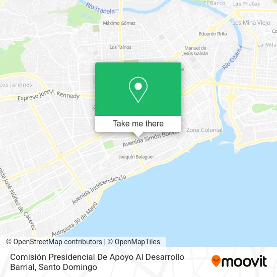 Mapa de Comisión Presidencial De Apoyo Al Desarrollo Barrial