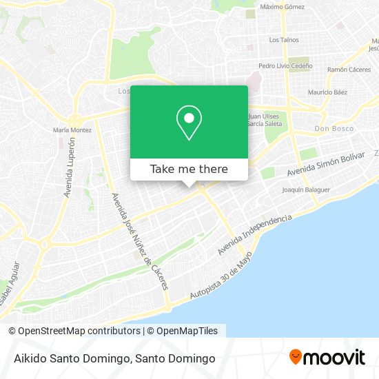 Aikido Santo Domingo map