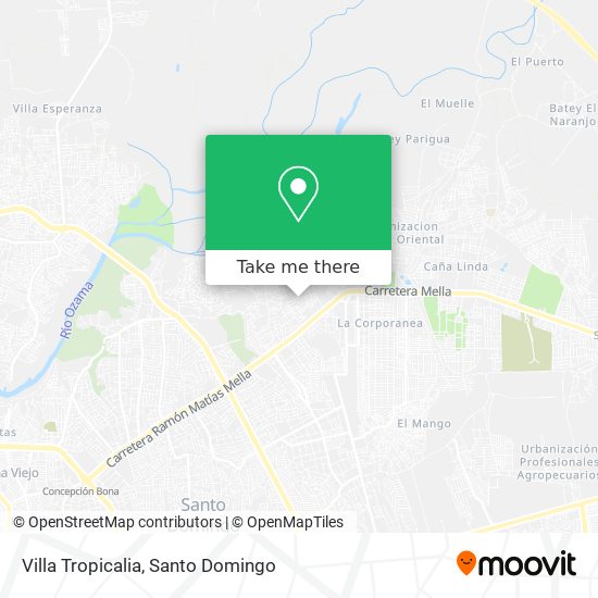Villa Tropicalia map