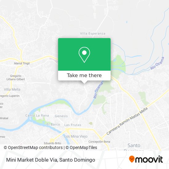 Mini Market Doble Via map