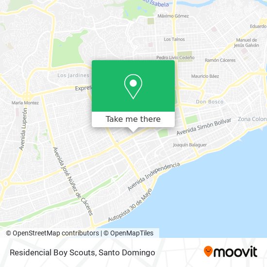 Residencial Boy Scouts map