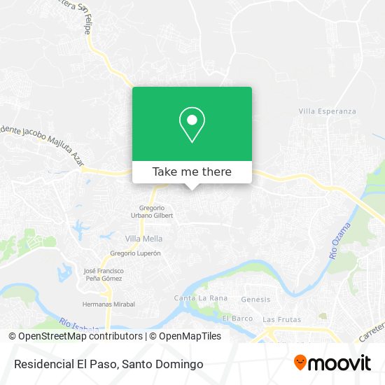 Residencial El Paso map