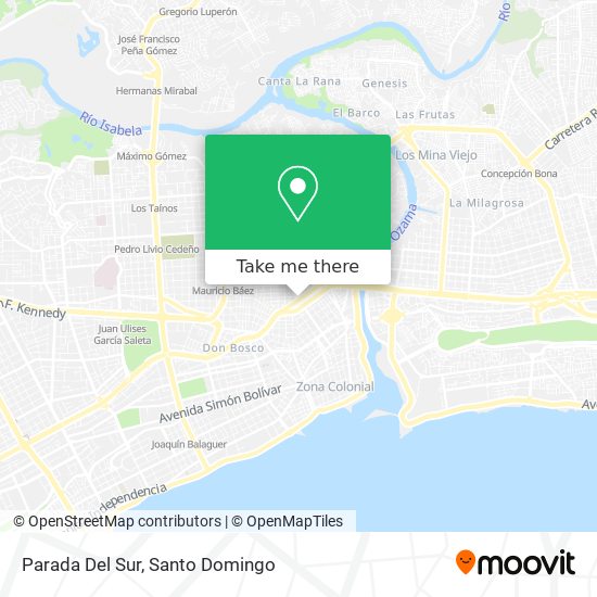Parada Del Sur map