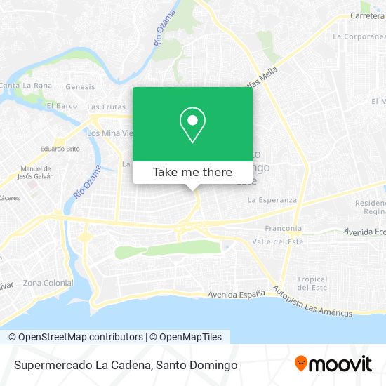 Supermercado La Cadena map