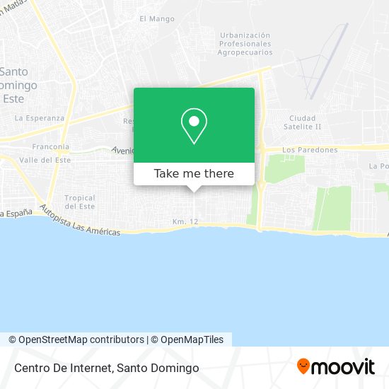 Centro De Internet map