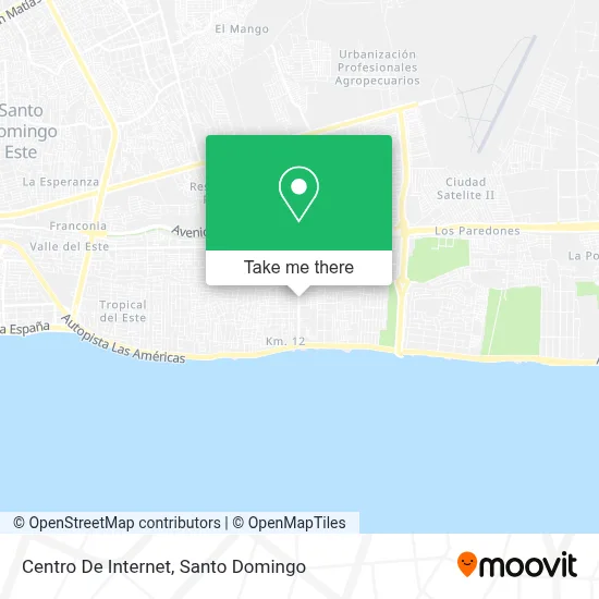 Centro De Internet map