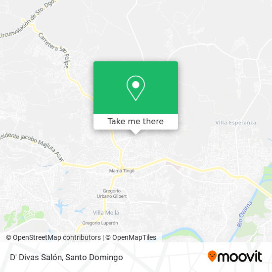 D' Divas Salón map