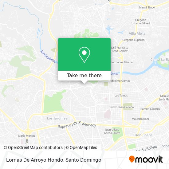 Lomas De Arroyo Hondo map