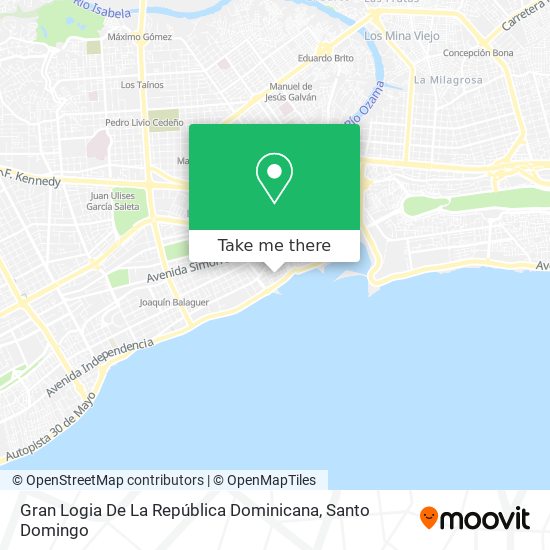Gran Logia De La República Dominicana map