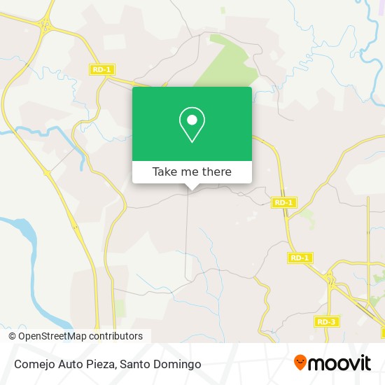 Comejo Auto Pieza map