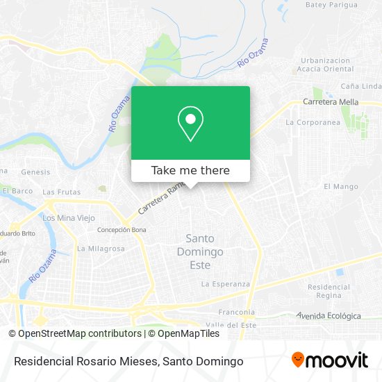 Residencial Rosario Mieses map