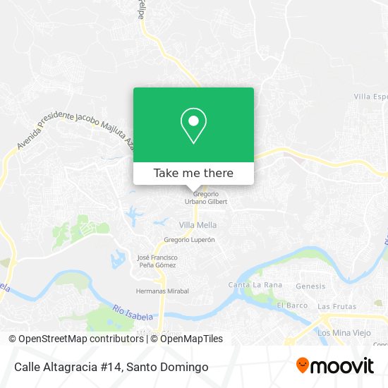 Calle Altagracia #14 map
