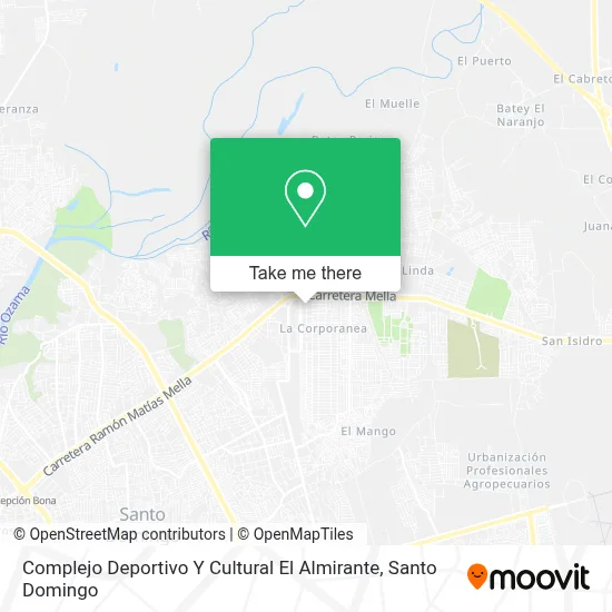Mapa de Complejo Deportivo Y Cultural El Almirante