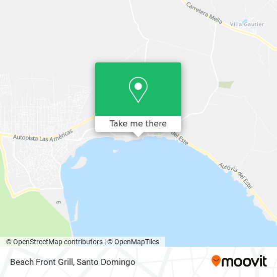 Beach Front Grill map