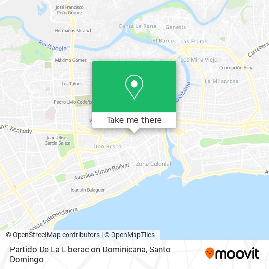 Partido De La Liberación Dominicana map