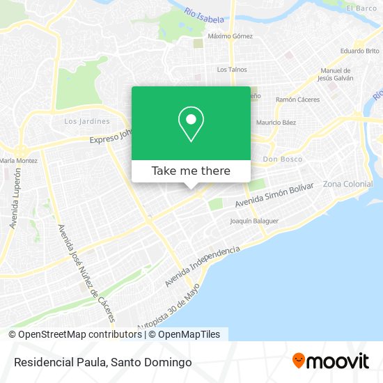 Mapa de Residencial Paula
