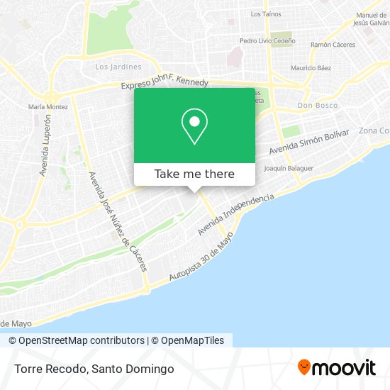 Torre Recodo map