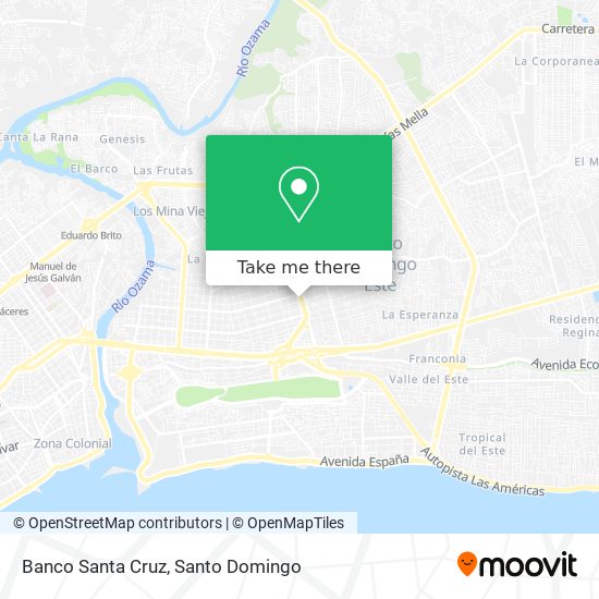 Banco Santa Cruz map