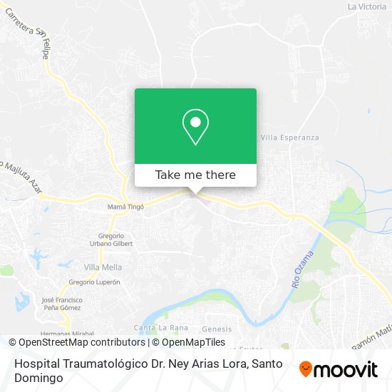Hospital Traumatológico Dr. Ney Arias Lora map