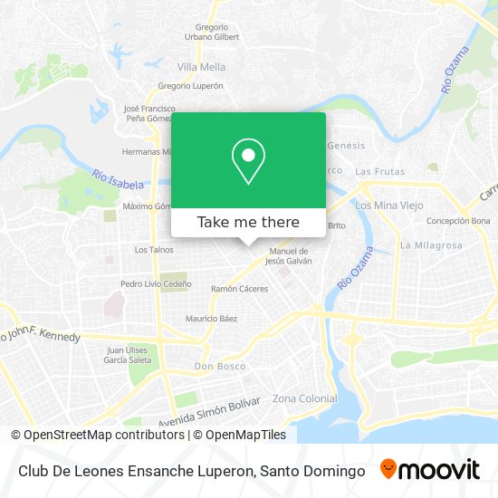 Club De Leones Ensanche Luperon map