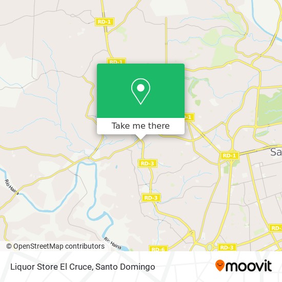Liquor Store El Cruce map