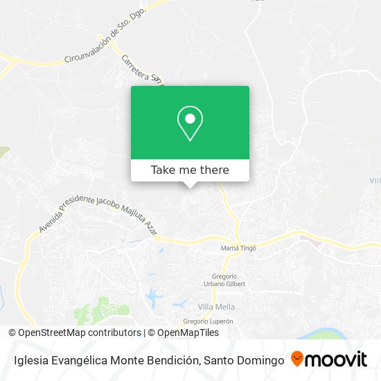 Iglesia Evangélica Monte Bendición map