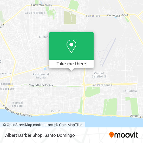 Albert Barber Shop map