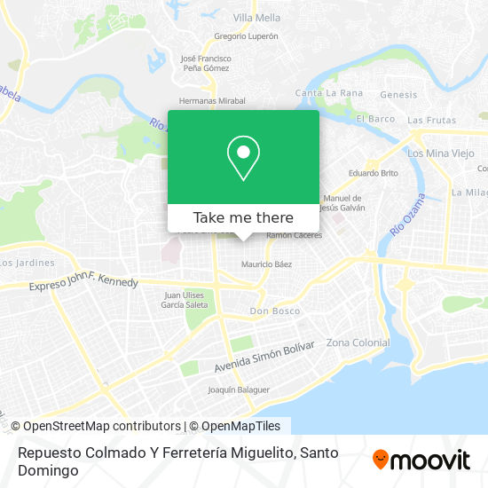 Repuesto Colmado Y Ferretería Miguelito map