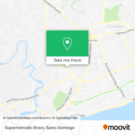Supermercado Bravo map