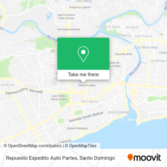 Mapa de Repuesto Expedito Auto Partes