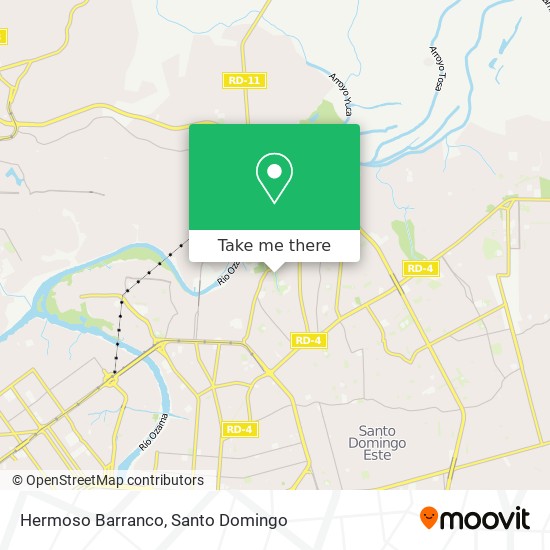 Hermoso Barranco map