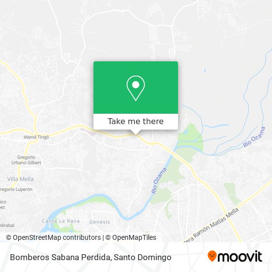 Mapa de Bomberos Sabana Perdida