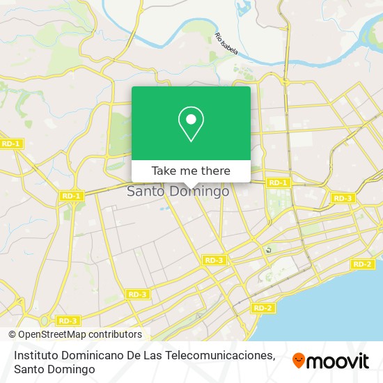 Instituto Dominicano De Las Telecomunicaciones map